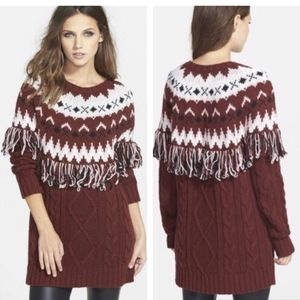 Glamorous Fringe Tunic Sweater Dress